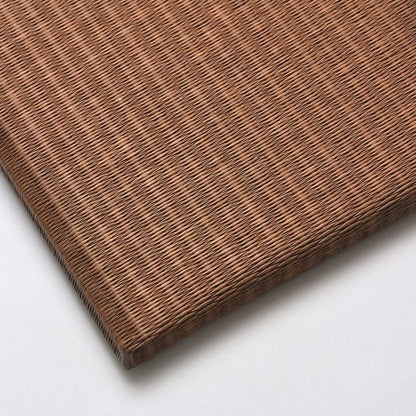 Japandi Tatami Mat Seiryu Maroon closeup
