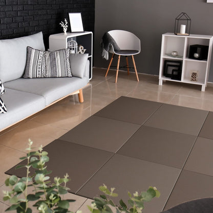 Japandi Tatami Mat Seiryu Maroon in room