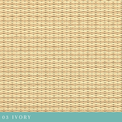 Japandi Tatami Mat — Surface Weave Closeup IVORY