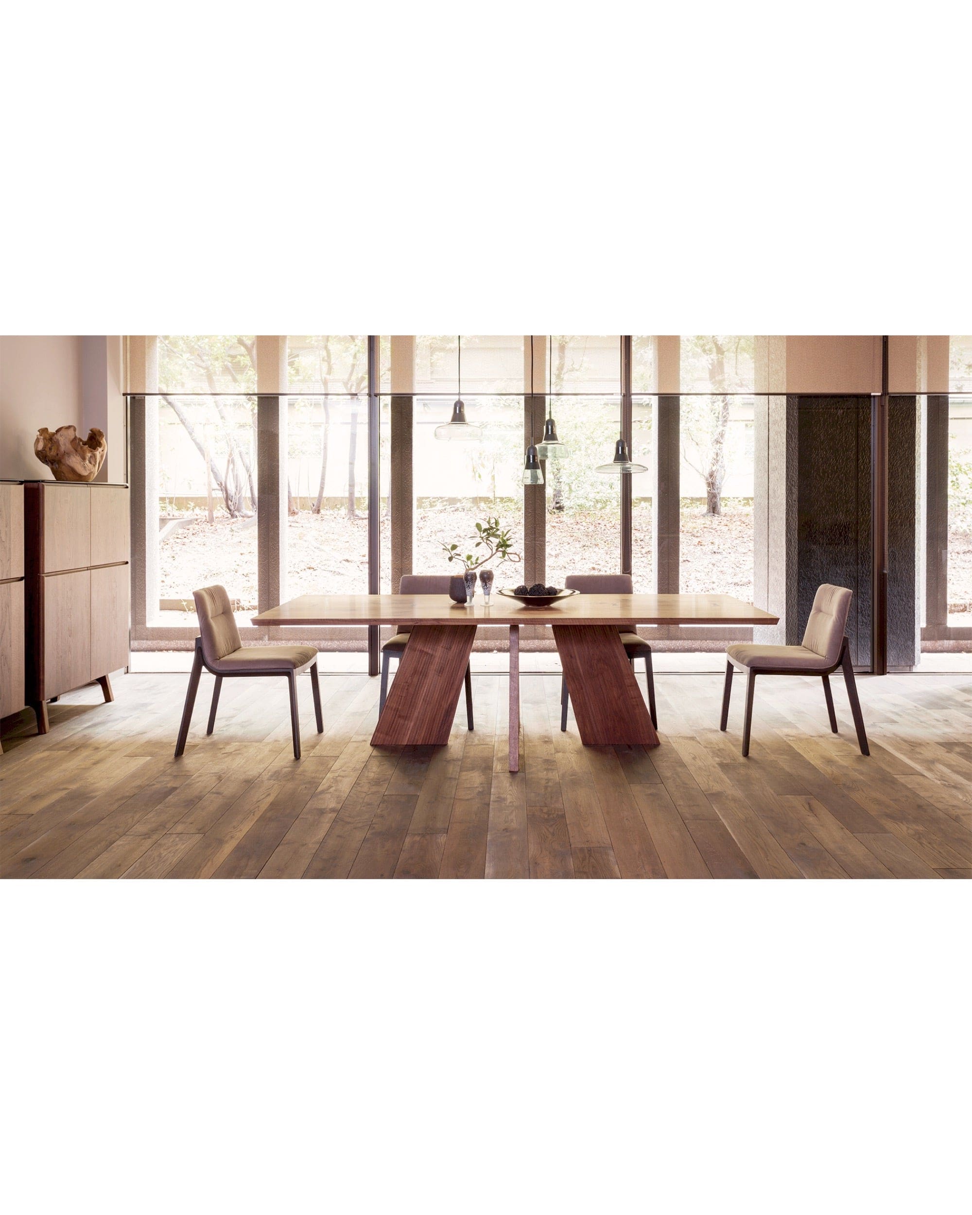 HAKAMA Walnut Table – Japanese-Made, Handcrafted, In Stock & Ready