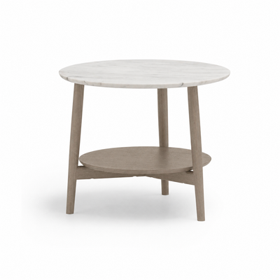KAMUY 23" Round Side Table (Marble Top)