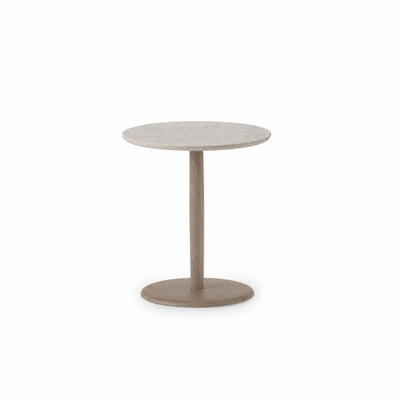 KAMUY 18" Round Side Table (Marble Top)