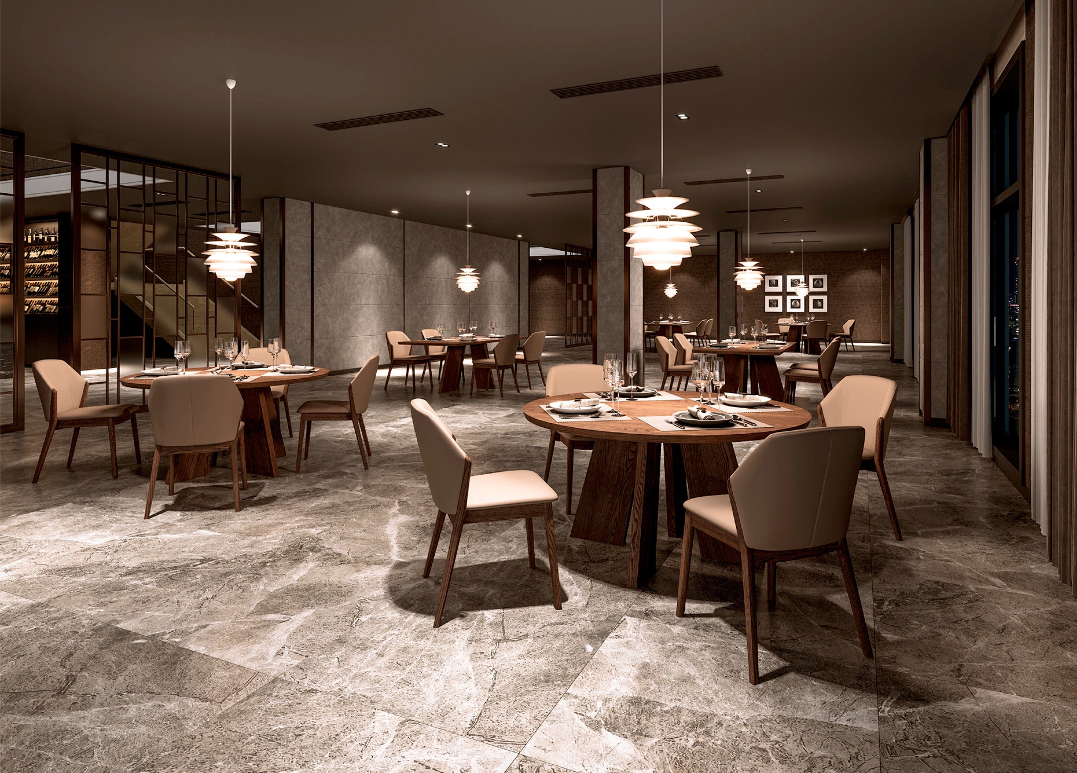 CondeHouse KARI Sidechair in restuarant