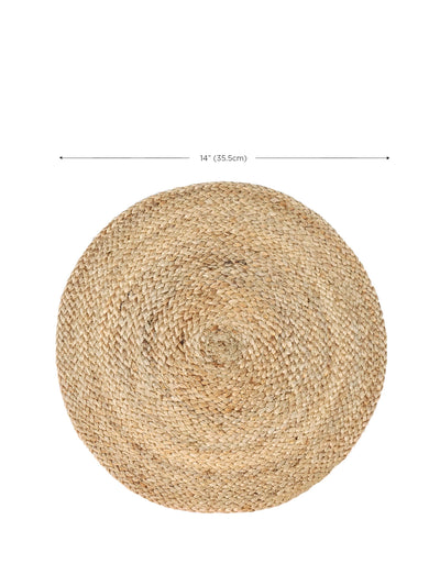 Korissa Kata Natural Placemat, single, alternate top-down view