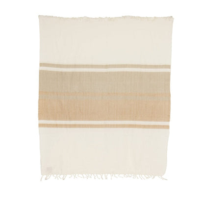 Kallpa Alpaca Throw - Natural Tobacco and Wheat 