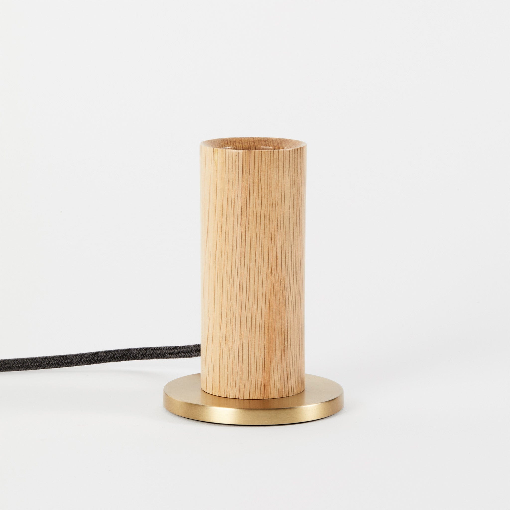 Knuckle Table Lamp in Oak + Oval