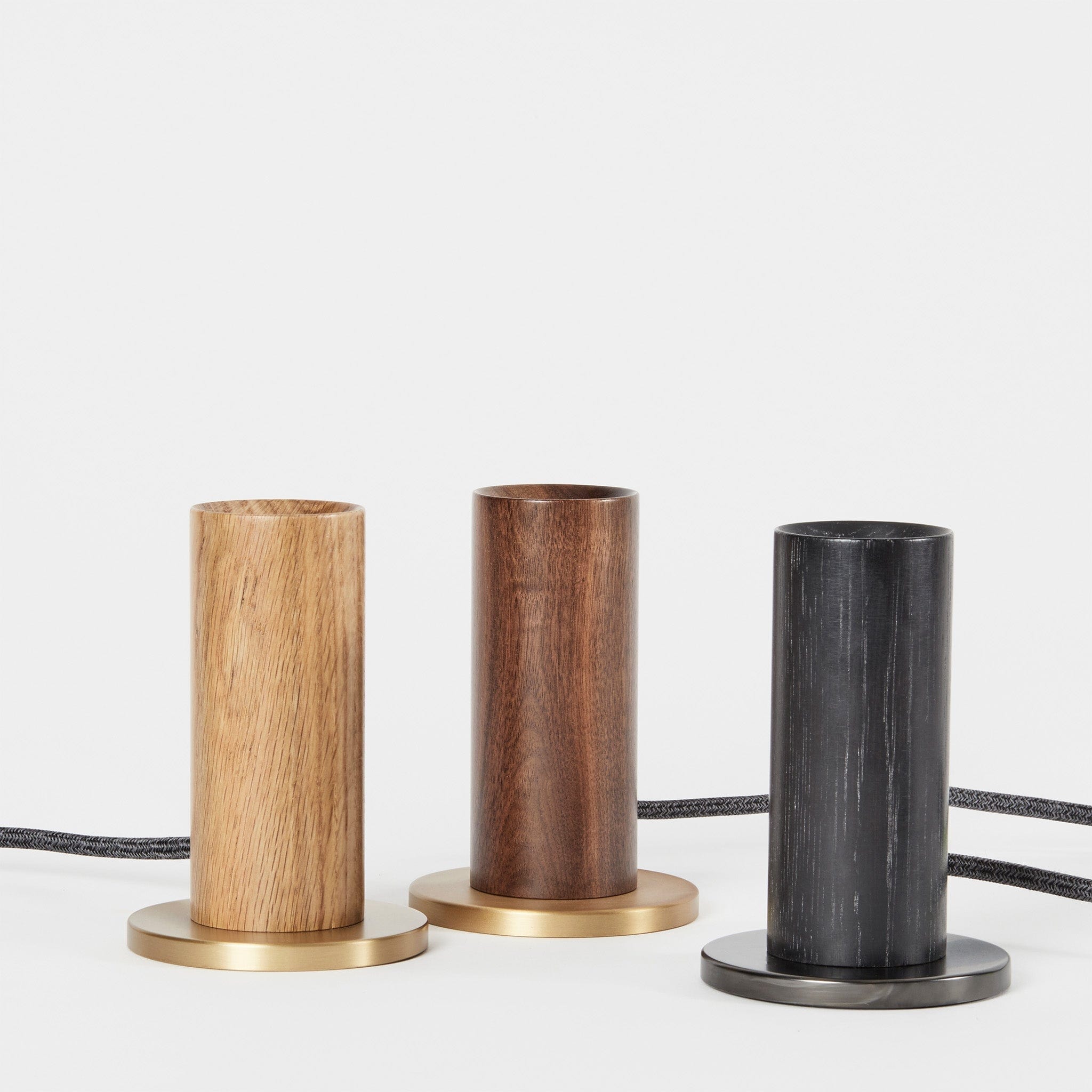 Knuckle Table Lamp in Walnut