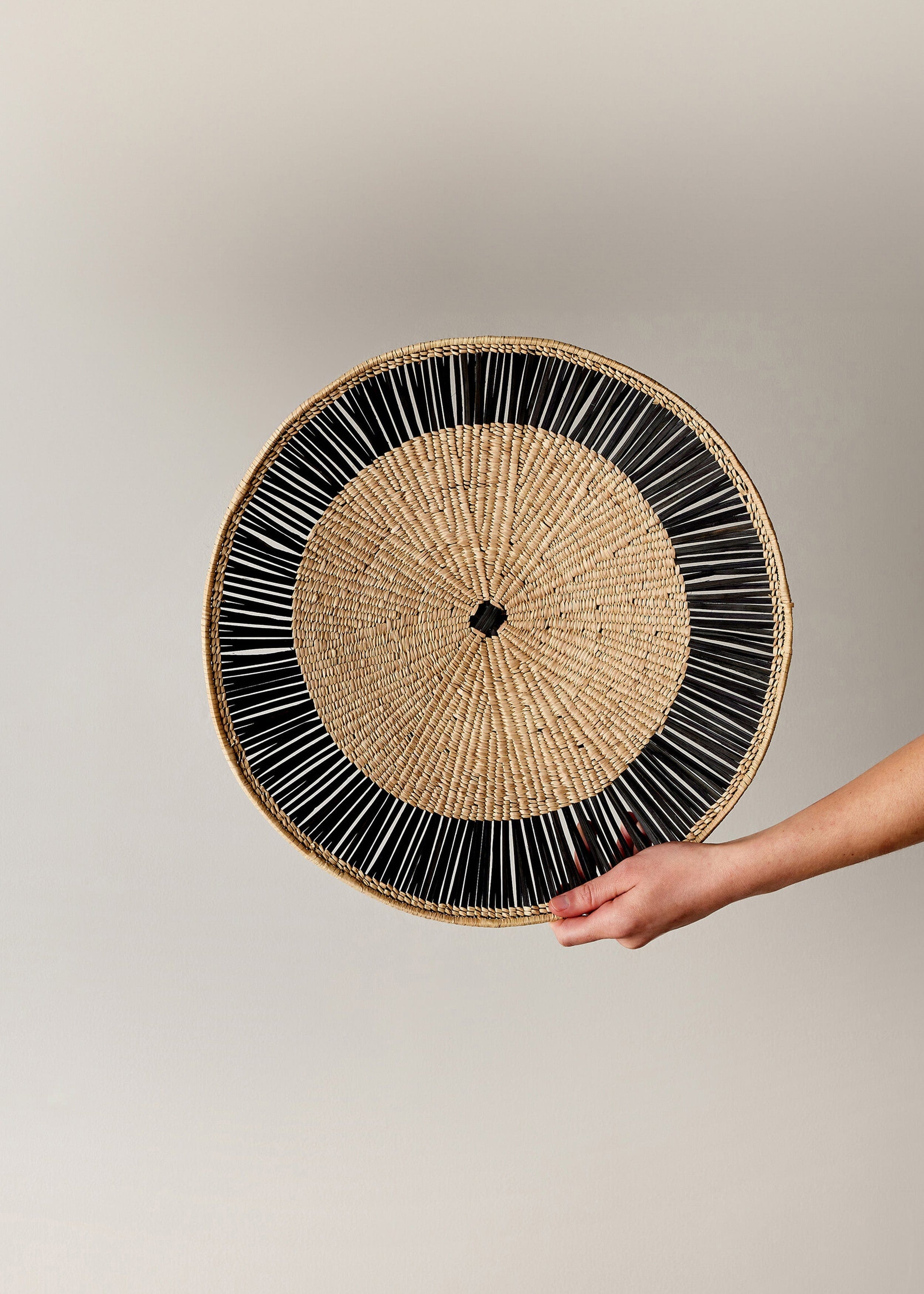 Lily Pad Black Ray Wall Basket