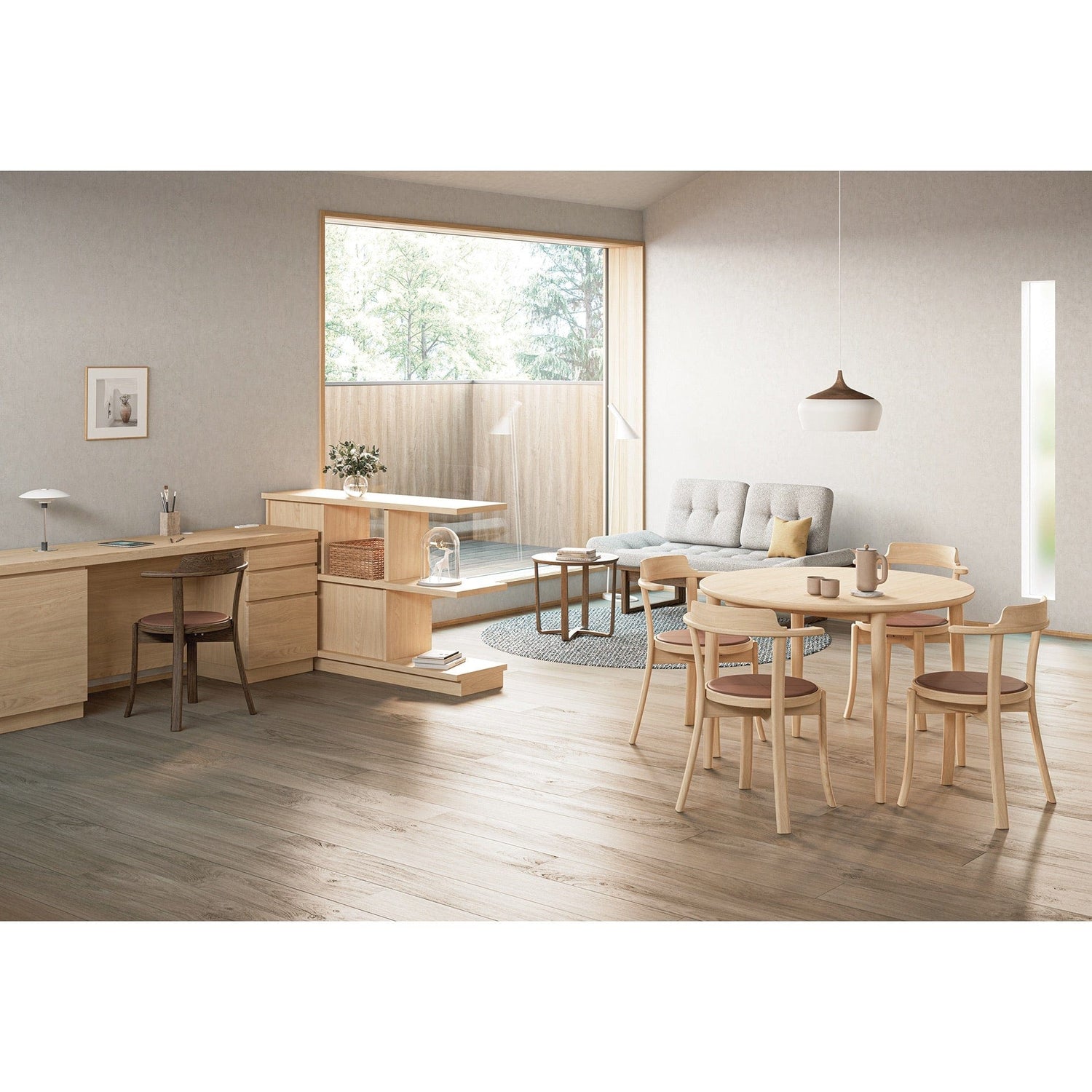 MOM Round Extension Table by CondeHouse available at Japandi Supply House