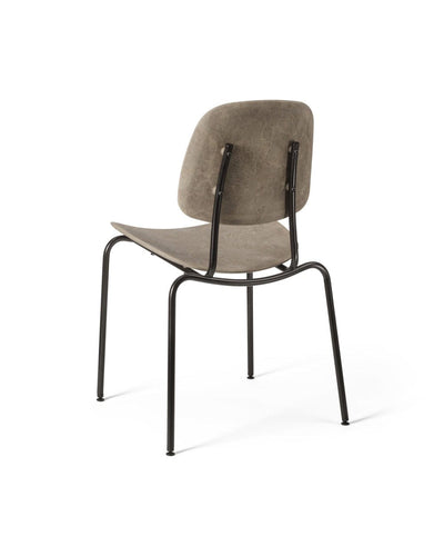 Mater Compound Dining Chair backrest detail in Coffee Waste Dark finish