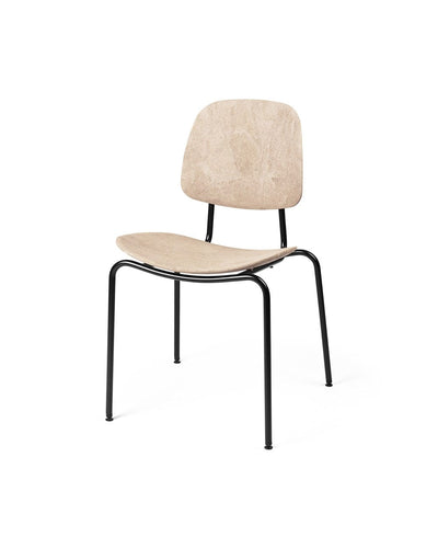 Mater Compound Dining Chair front view in Wood Waste Grey finish