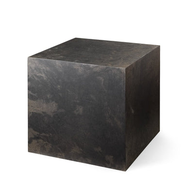 Mater Cube in Coffee Waste Black sustainable furniture made from recycled materials