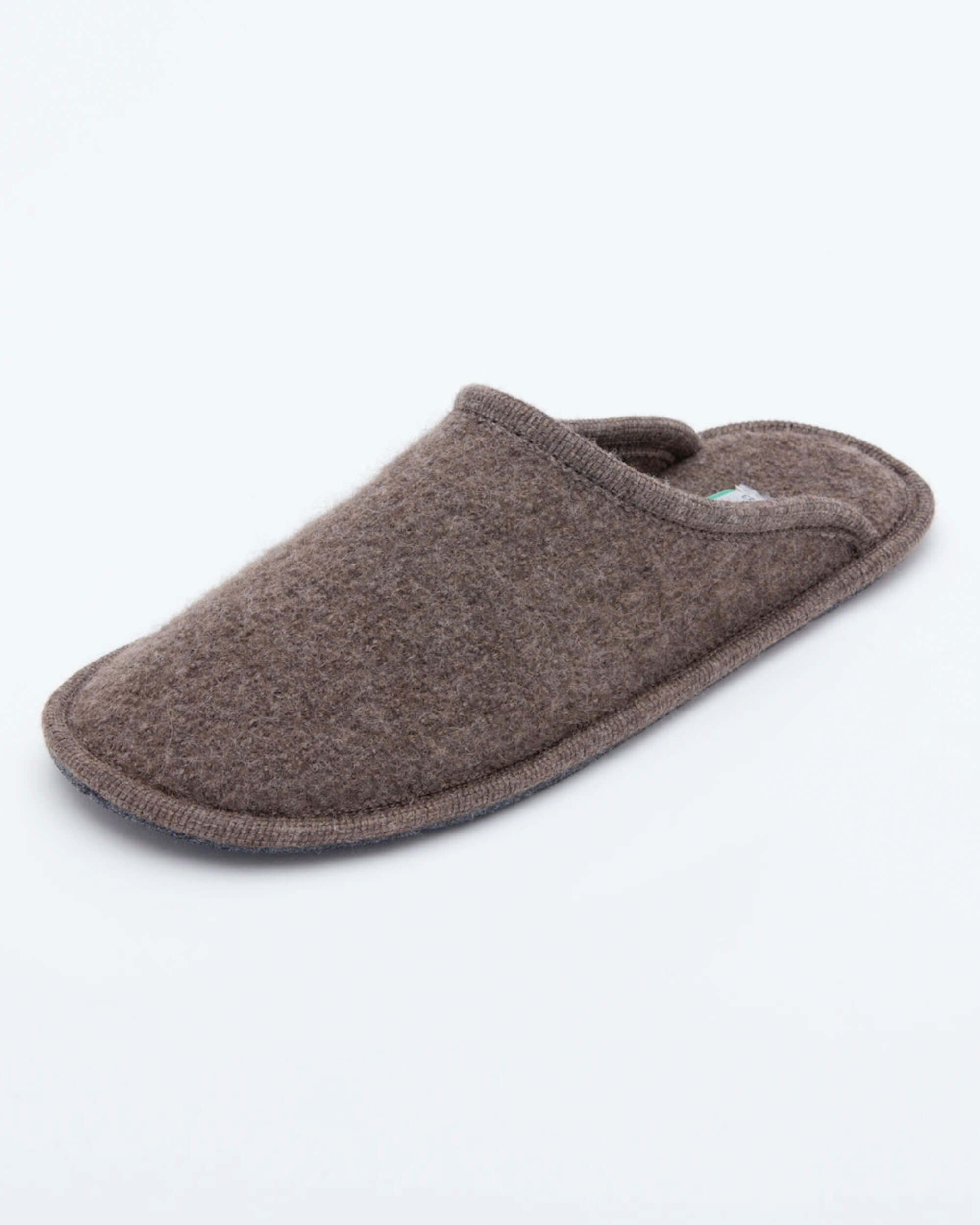 Le Claire Men's Boiled Wool Stella Slipper - Brown
