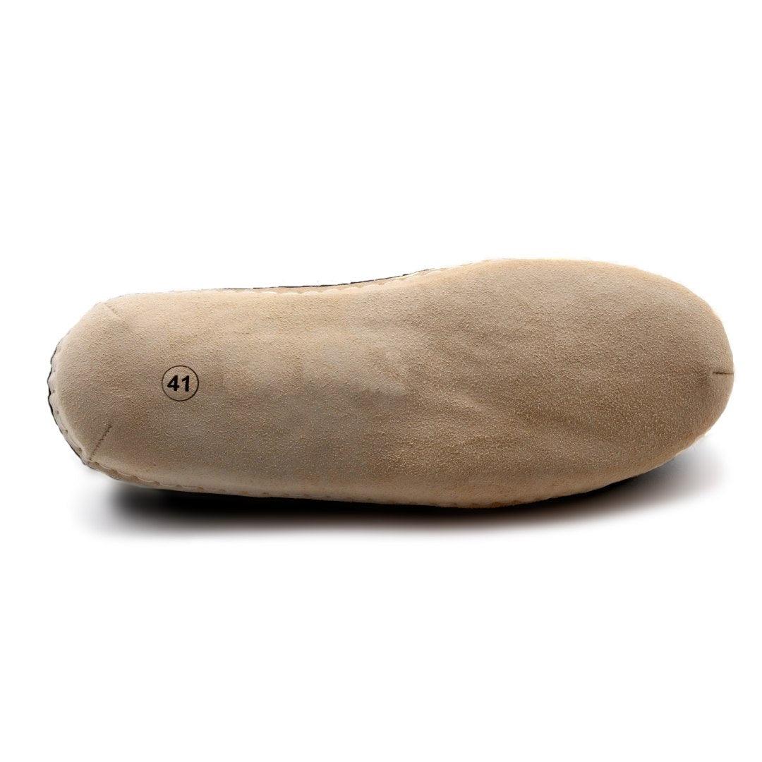 Suede sole detail on the men's Astoria wool house slipper