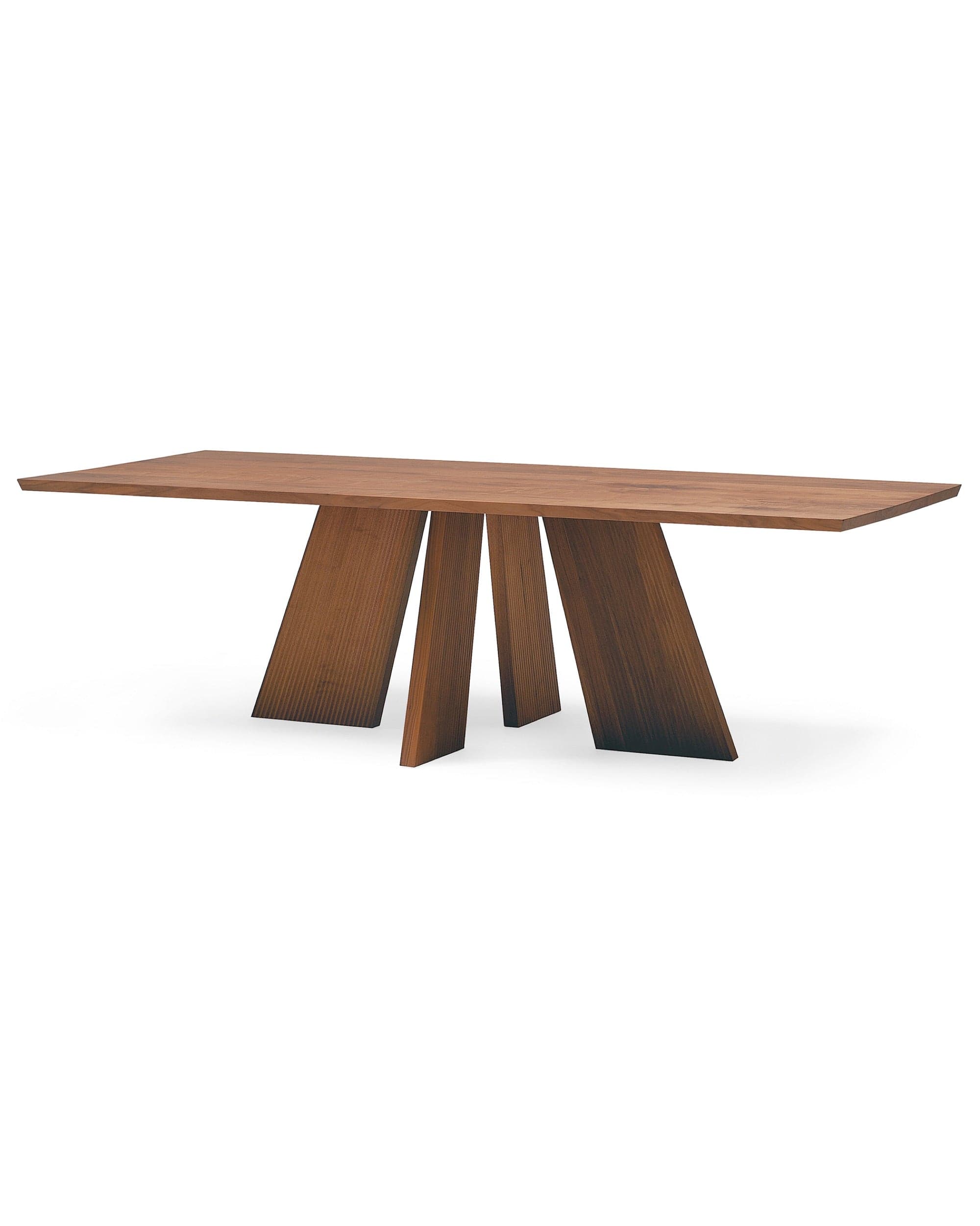 Minimalist walnut dining table – HAKAMA Table Quick Ship Japandi Supply House