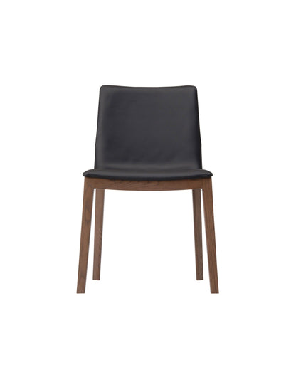 Modern Japandi dining chair by CondeHouse, straight-on view. CHALLENGE Side Chair