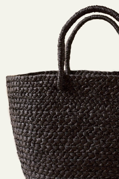 Natural Fiber Braided Handbag – Japandi Style