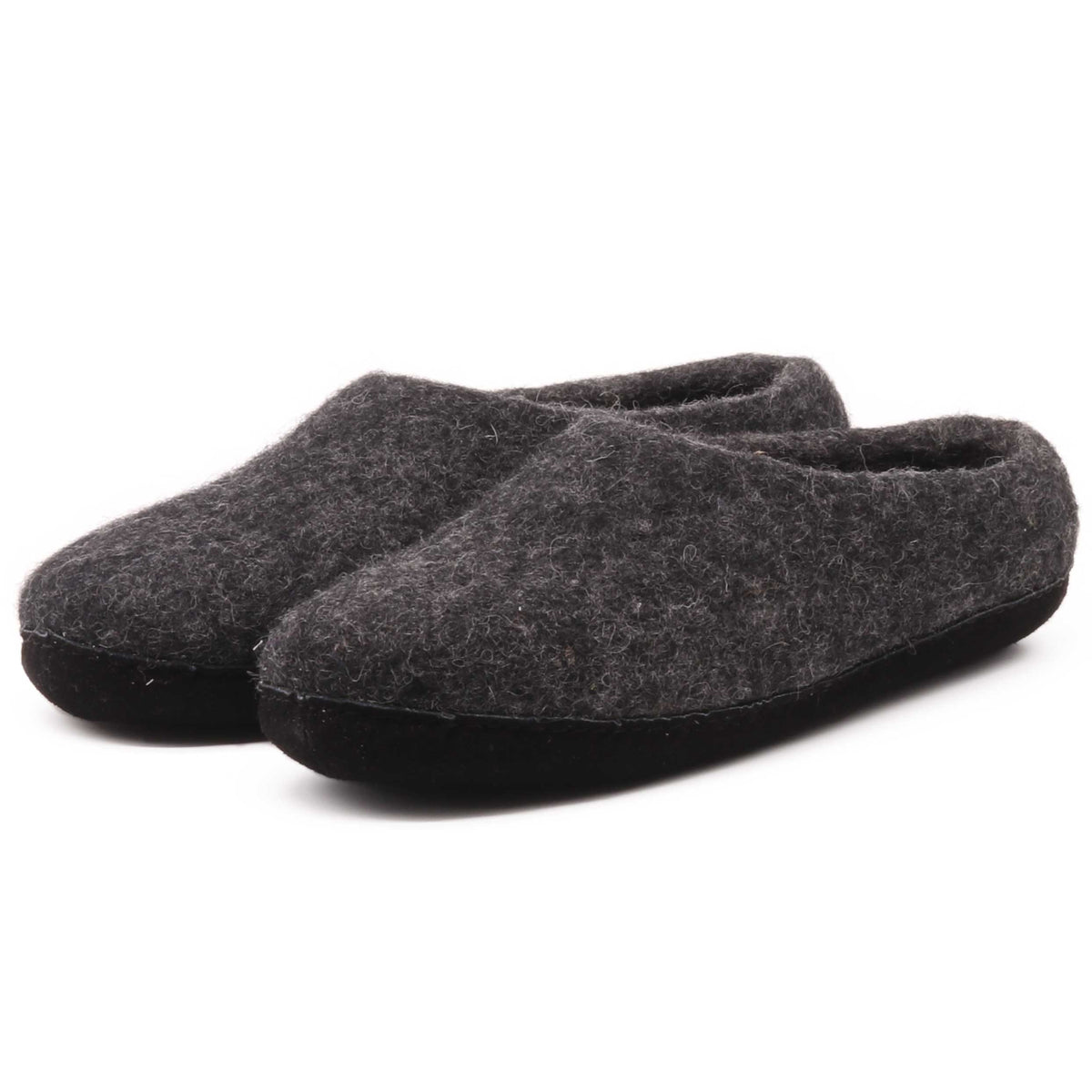 Womens Newport Noir Wool House Shoe