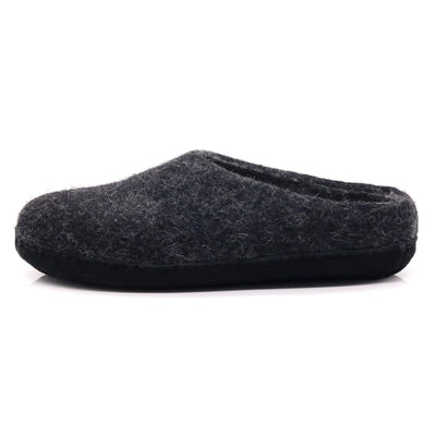 Womens Newport Noir Wool House Shoe
