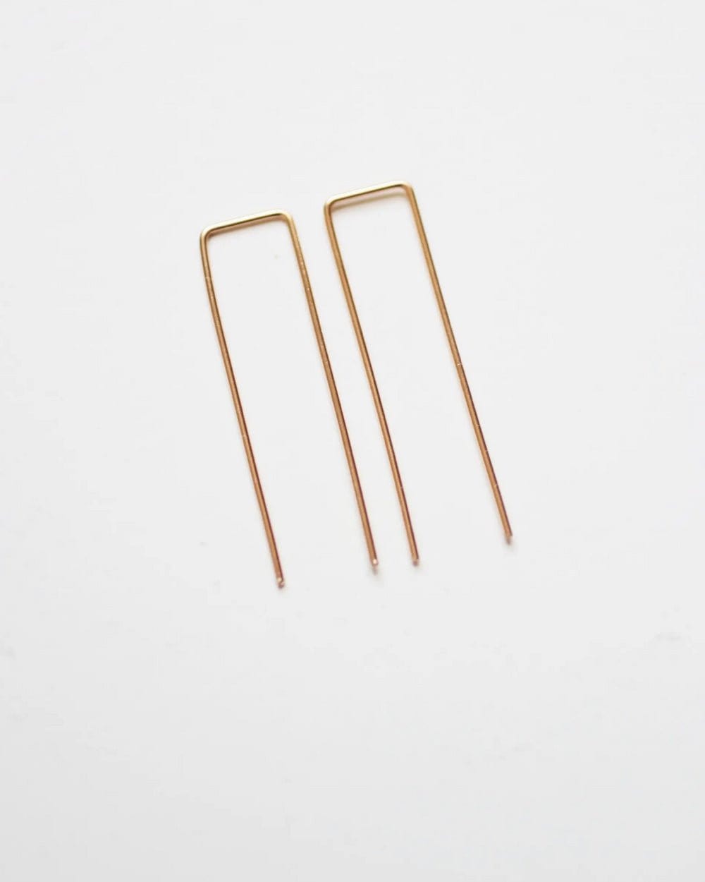 Square Minimalist Wire Earrings