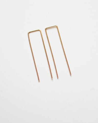 Square Minimalist Wire Earrings