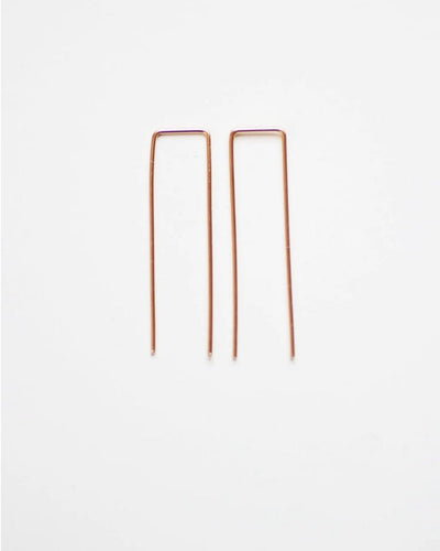 Square Minimalist Wire Earrings