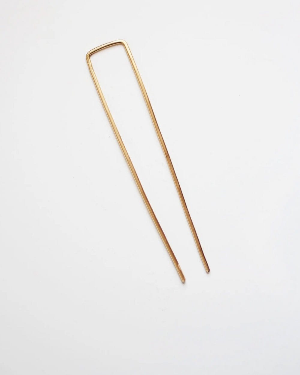 Square Brass Hair Pin 4"