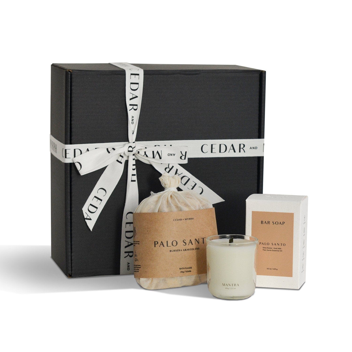 Cedar + Myrrh Palo Santo Self Care Gift Set