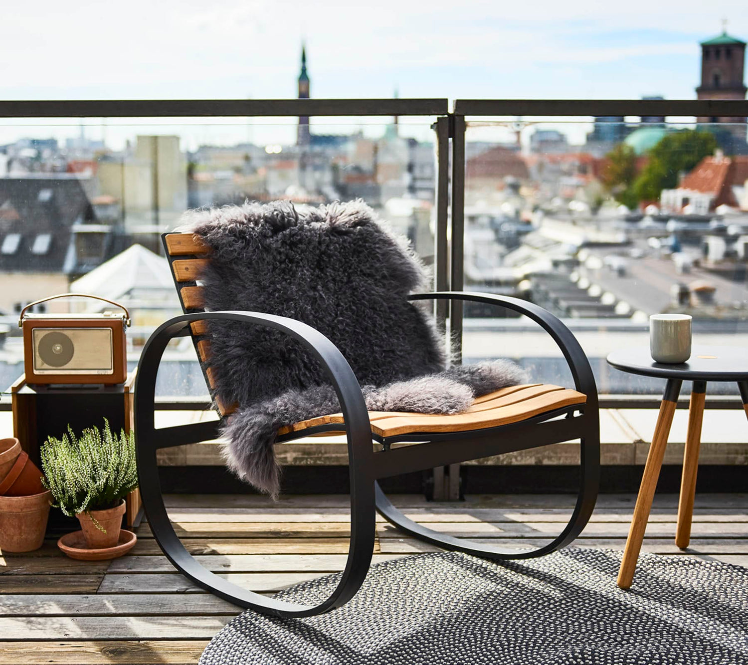 Parc Rocking Chair on porch