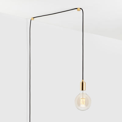 Gaia Plug-In Pendant in Brass