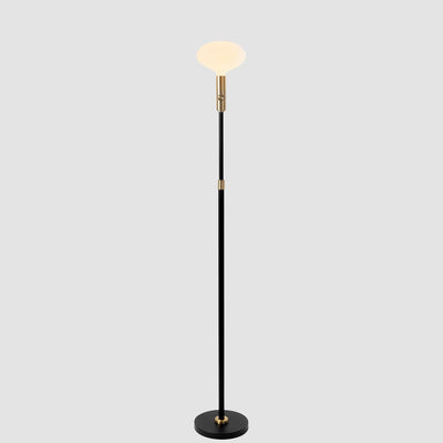 Poise Adjustable Floor Lamp in Brass + Oval II