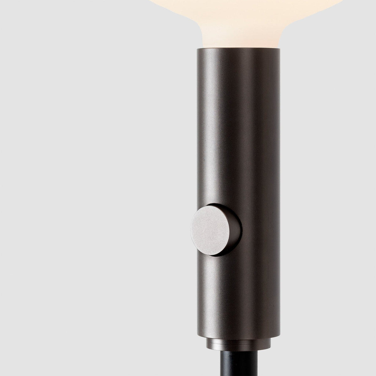 Poise Adjustable Floor Lamp in Graphite + Sphere V