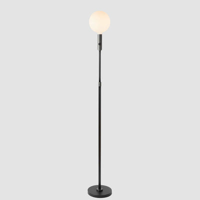 Poise Adjustable Floor Lamp in Graphite + Sphere V