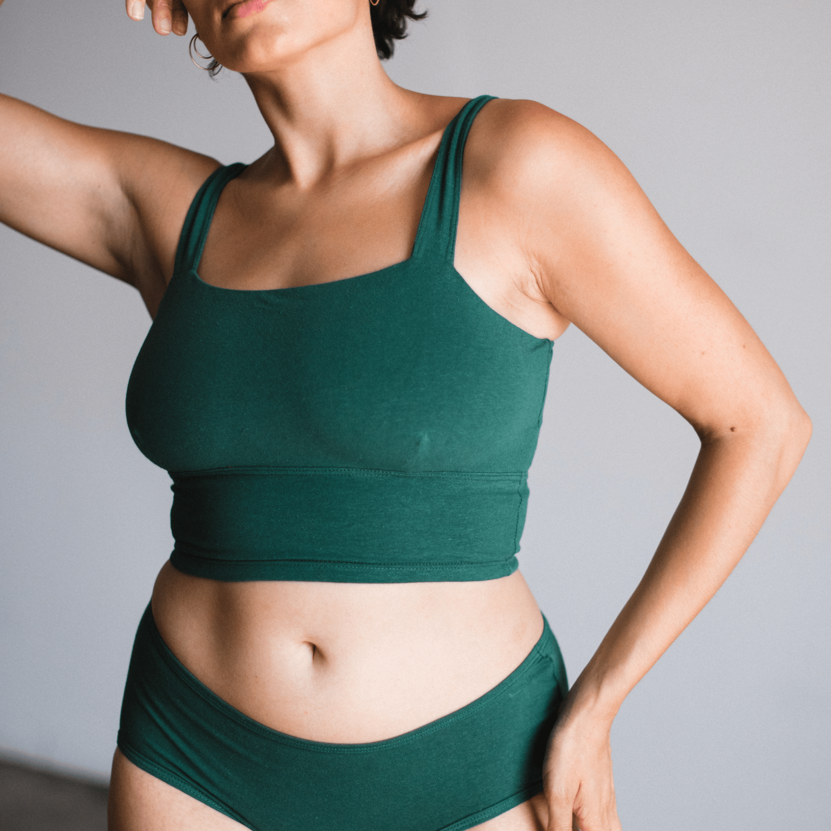 Organic Cotton Square Neck Bralette