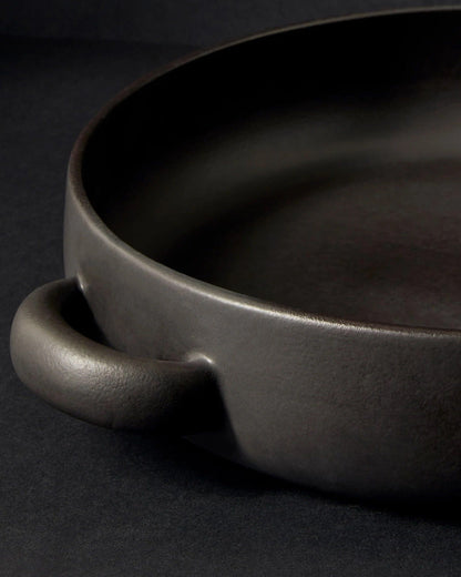 Japandi Tableware Serving Plate With Handles - 13.4&quot;