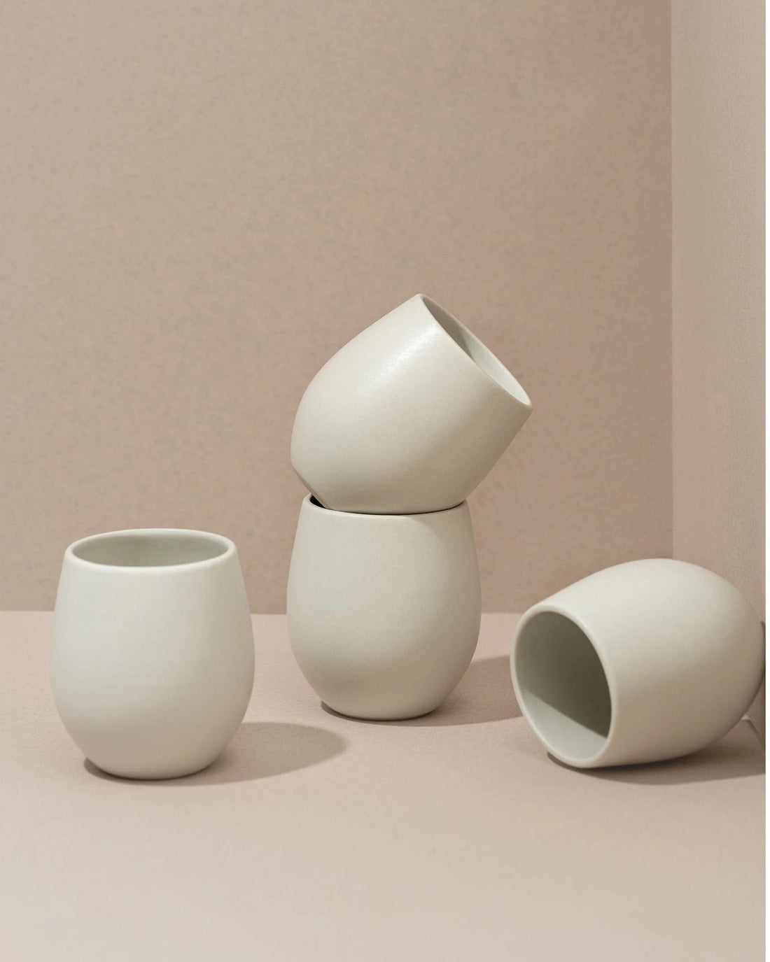 Japandi Tableware Coffee Cup, 10 Oz - Set of 4