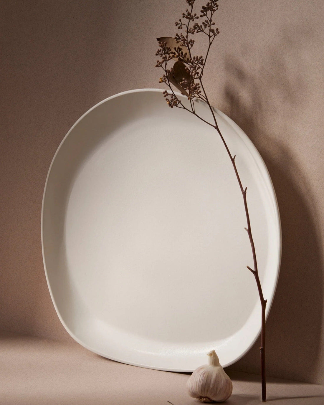 Japandi Tableware Round Serving Platter