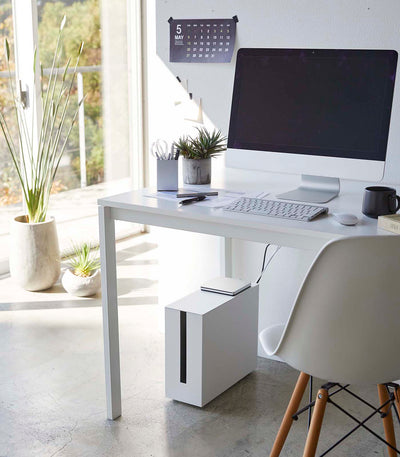 Rolling Cable Management Box - Steel Under Desk
