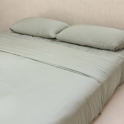 Organic Bamboo Sateen Duvet Cover Set