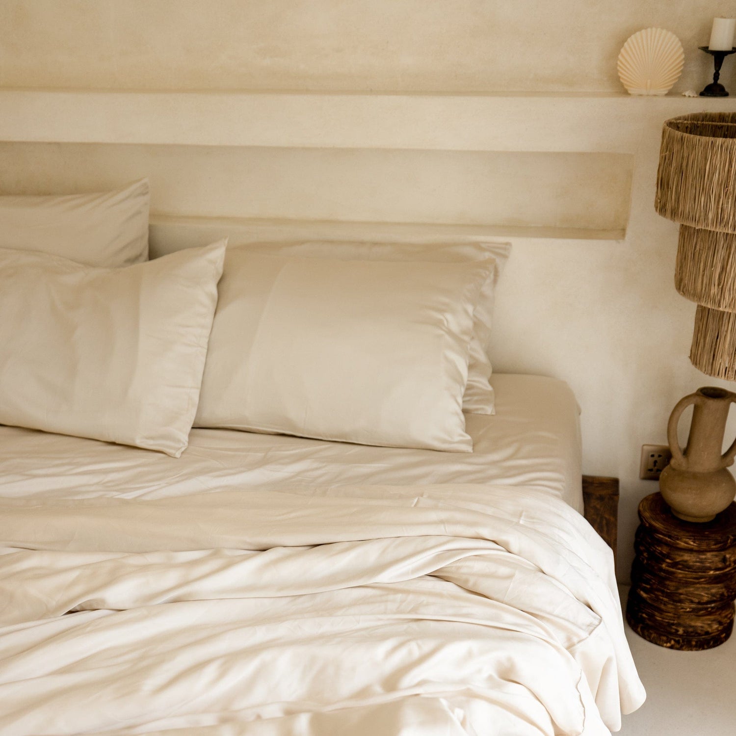 Organic Bamboo Sateen Duvet Cover Set