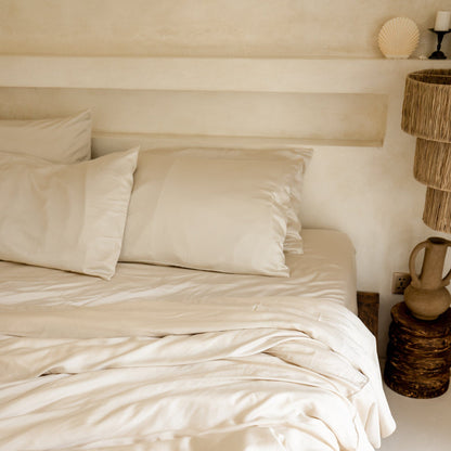 Organic Bamboo Sateen Duvet Cover Set