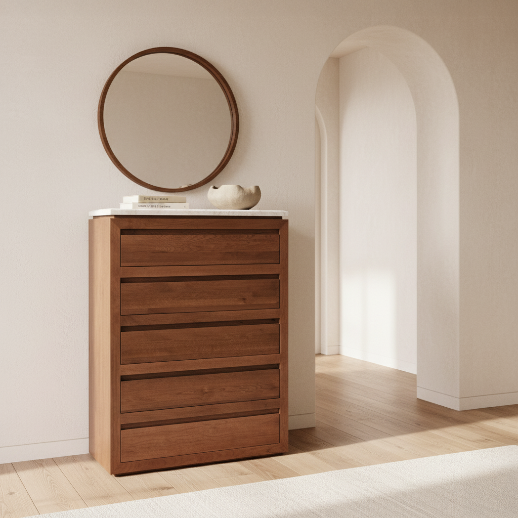 Sofita 5 Drawer Chest - Mocha