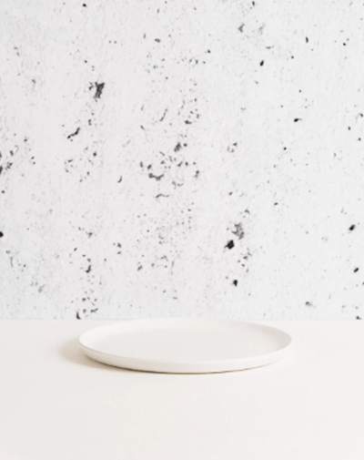 Japandi Tableware Side Plate - Matte White, Set of 4