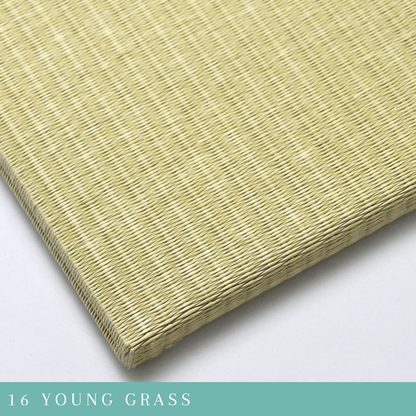 Seiryu YOUNG GRASS Japandi Tatami Mat closeup