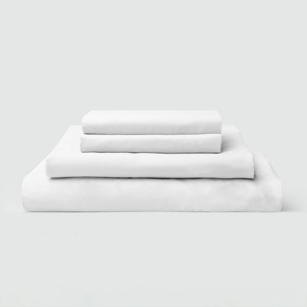 SIJO CrispCool organic cotton sheet set in Snow