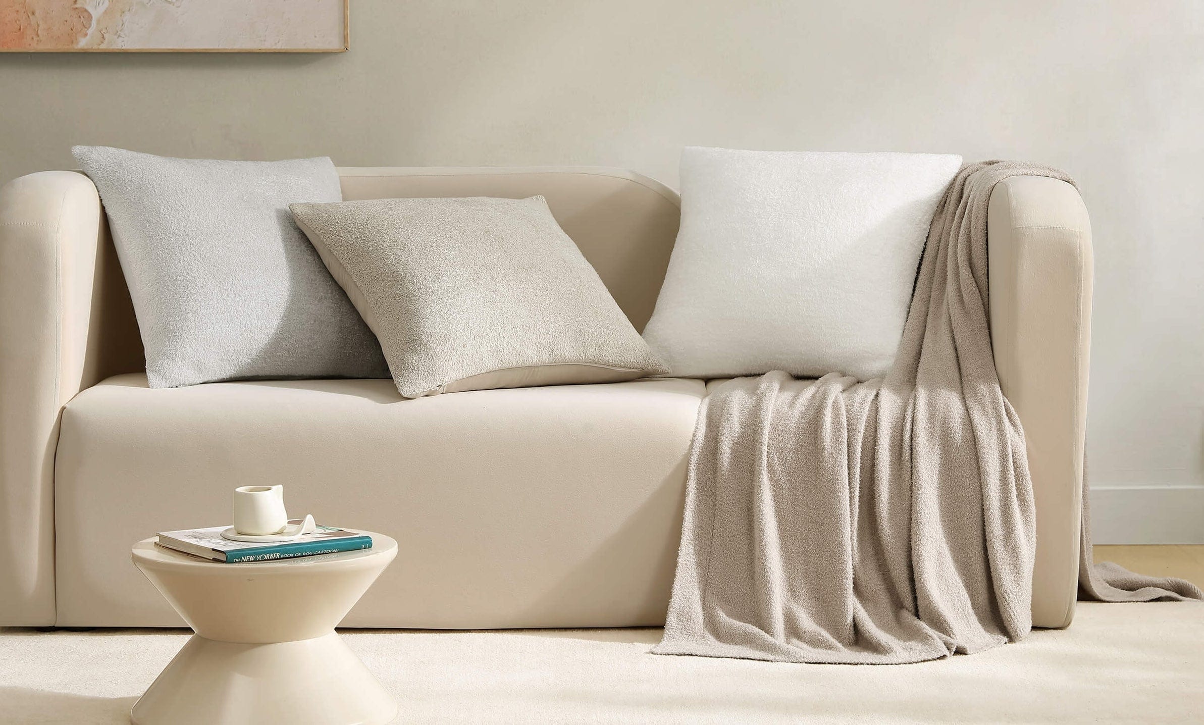 Cloud Silque Throw Pillow