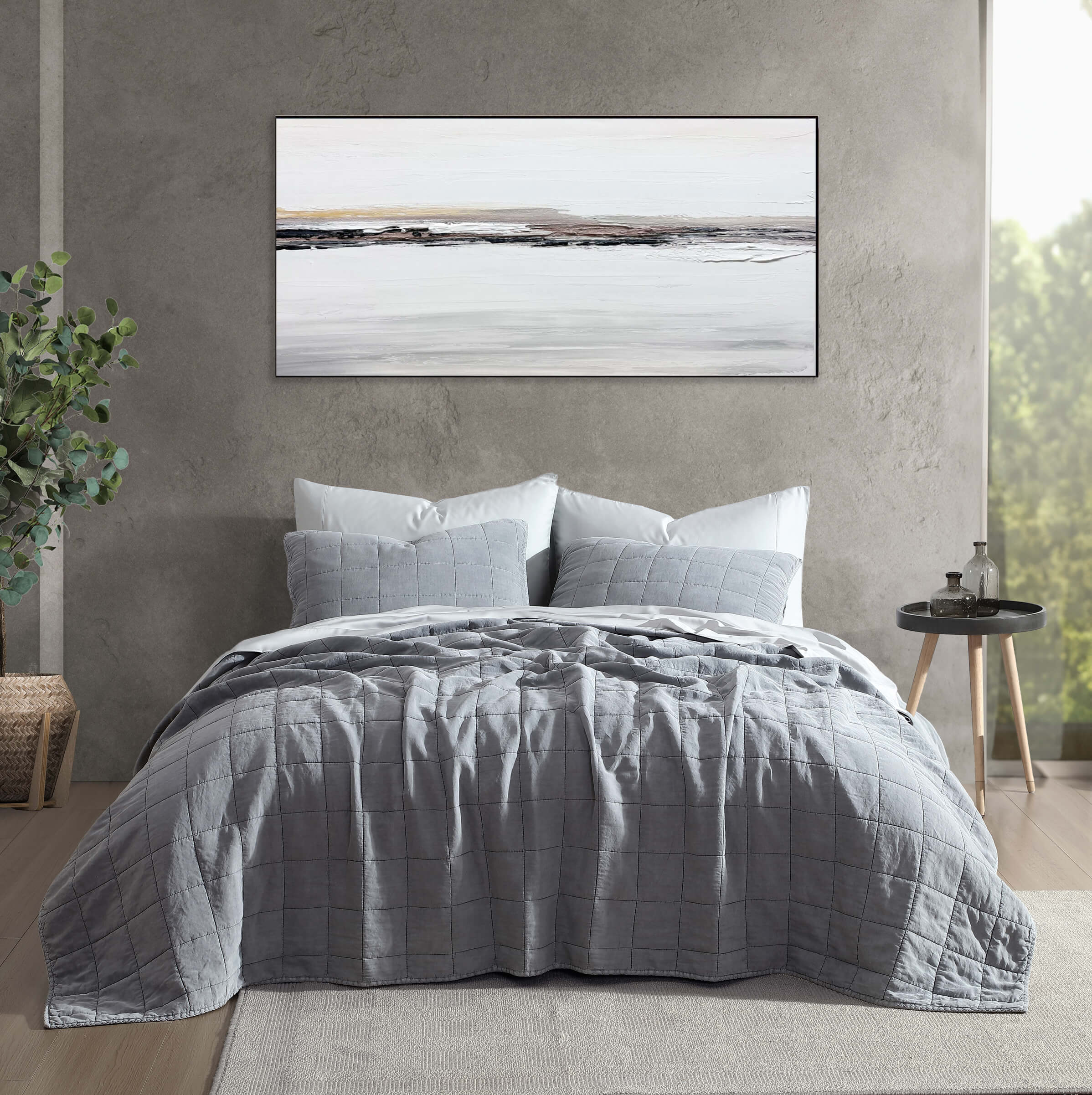 Stonewashed Lyocell Sham Set