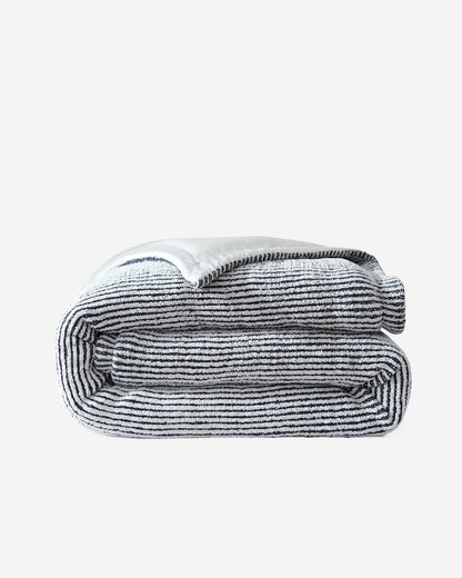 Two-Tone Snug Ribbed Bamboo Duvet Cover
