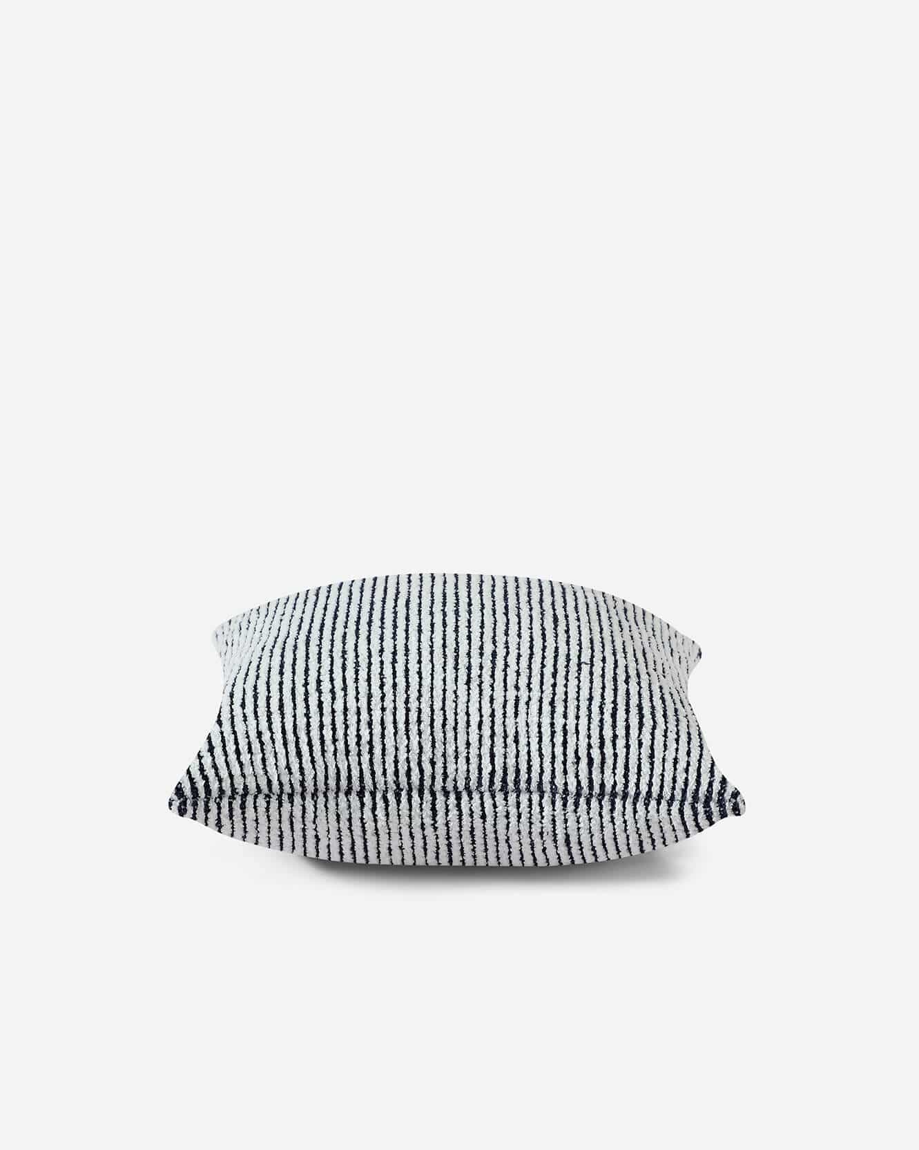 Two-Tone Ribbed Throw Pillow