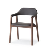 TEN Armchair Upholstered Back (upholstered seat), Walnut Natural - Quick Ship / L3 BQ-BL